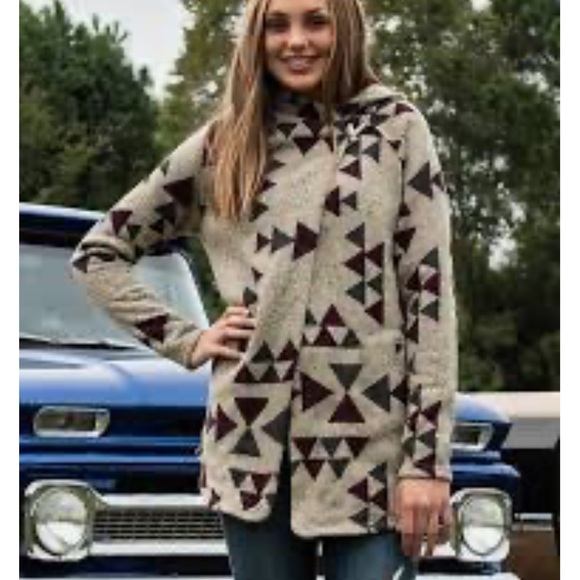 Amazing NF Crescent Wrap Aztec Gray coat